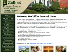 Tablet Screenshot of collins-funeral.com